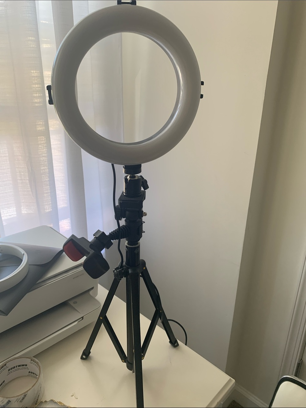 LED Ring Light with Tripod Stand - Black
